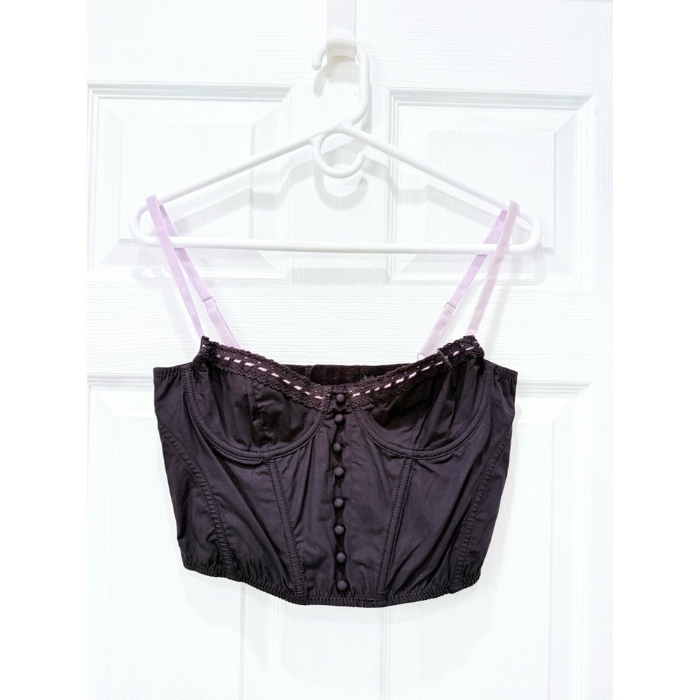Urban Outfitters Out From Under Dehlia Ribbon Trim Corset Top
